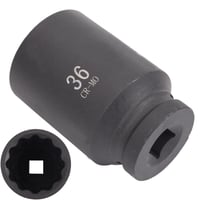 CCLIFE 36 mm duboki udarni nasadni ključ 1/2" 12-kutni CR-MO čelik 2