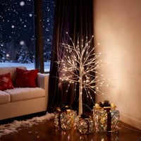 CCLIFE LED Fényfák Beltéri Kültéri Meleg Fehér 120cm 150 LED IP44 2