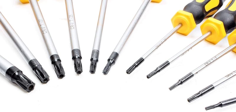 CCLIFE Mágneses Torx Csavarhúzó Készlet T6-T40 - 11 Részes Fémkészlet Csillaglyukkal, Hosszú Szárú Precíziós Szerszámok