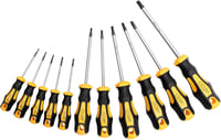 CCLIFE Mágneses Torx Csavarhúzó Készlet T6-T40 - 11 Részes Fémkészlet Csillaglyukkal, Hosszú Szárú Precíziós Szerszámok 4