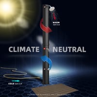 CCLIFE Solarni vrtni tuš 40 L s podnom pločom i ručnim tušem - Solarni tuš za bazen, tuš s efektom kiše, vanjski tuš s toplom vodom 6