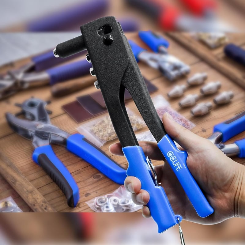 CCLIFE Sleprivet Szerszám Készlet Pneumatikus Popszegecs Pisztoly 200 db Sleprivet 2.4-4.8mm
