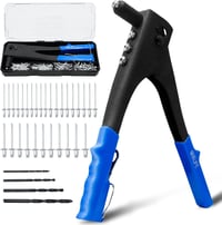CCLIFE Sleprivet Szerszám Készlet Pneumatikus Popszegecs Pisztoly 200 db Sleprivet 2.4-4.8mm 1
