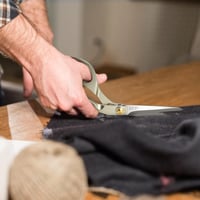 CCR Szabászolló 26,5 cm Rozsdamentes Acél Profi Varrás Olló Szövet Textil Bőr Farmer Vágáshoz Éles Nehéz Terhelésű 5