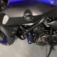 CCYYMOWOK Motorkerékpár Crash Pad Yamaha MT-07 2014-2023 FZ07 Kék 4