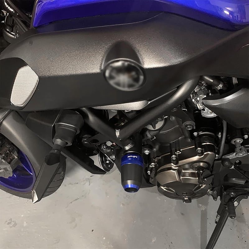 CCYYMOWOK Motorkerékpár Crash Pad Yamaha MT-07 2014-2023 FZ07 Kék