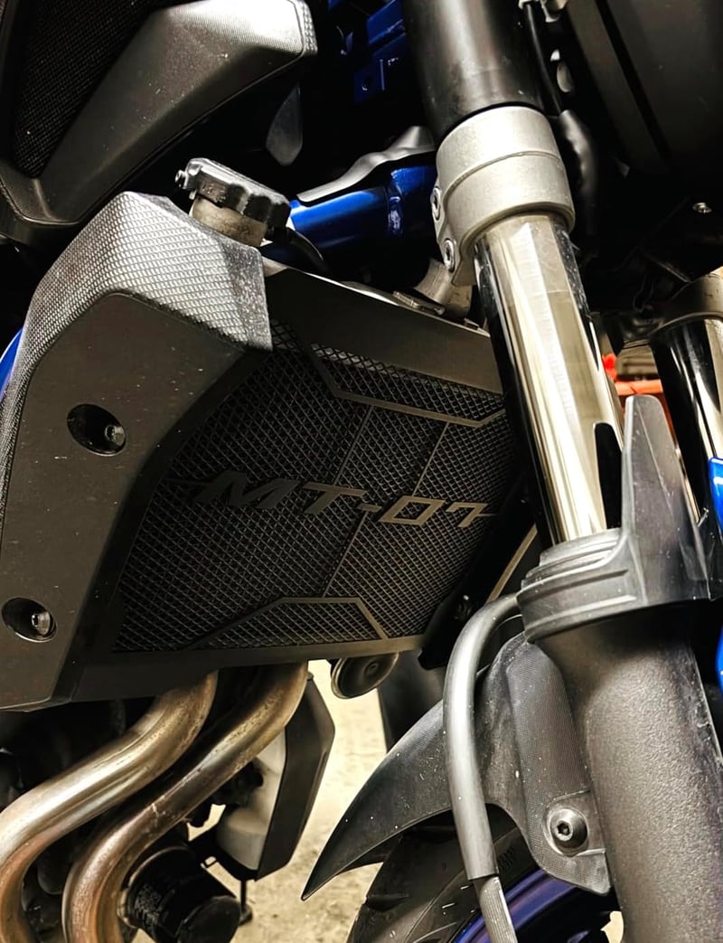 CCYYMOWOK Yamaha MT07 Radiátor Védő Rács 2014-2024 Hűtővédelem