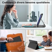 FARYODI Mágneses Bluetooth Billentyűzet Tok Xiaomi Pad 6/6 Pro Tablethez - Levehető AZERTY Kiosztás, Érintőpaddal, 11 Colos, Fekete 7