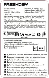 FRESHDEW Natív 1080P WiFi Projektor Bluetooth 5.2 Kapcsolattal - Elektromos Fókusz, 26000L LCD Házimozi Vetítő iOS/Android Kompatibilitással 8