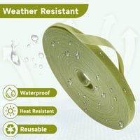 KINGLAKE 10m Öntapadós Növénykötöző Szalag - 12mm Széles Tépőzáras Kertészeti Rögzítő Világoszöld Nylon Növénytámasz Zsinór Virágokhoz, Fákh 4