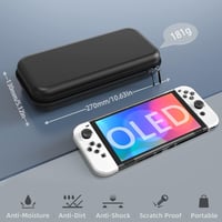 Nintendo Switch OLED védőtok és kiegészítő szett, átlátszó dokkolható tokkal 2