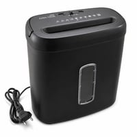 Amazon Basics keresztmetszeti iratmegsemmisítő, 8 lapos, fekete — alkatrésznek / bontóra: Kihullot rugós alátét (állapot: lásd a 2. képet) 1