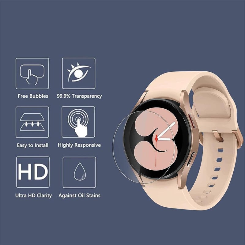 Samsung Galaxy Watch 4 40mm-es HD edzett üvegfólia, 4db-os csomag