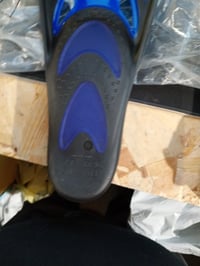 Labe de înot pentru copii Mares Manta Junior cu călcâi închis, nervuri laterale, pentru snorkeling și scufundări, albastru-negru, utilizate 4