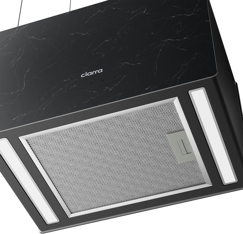 Ciarra Pinnacle okos WiFi-s sziget páraelszívó, 48cm, beton hatású