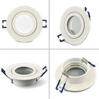 Süllyeszthető GU10 LED spotlámpa keret szett, 3 darabos 7