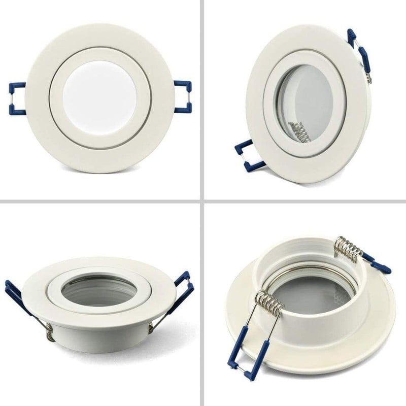 Süllyeszthető GU10 LED spotlámpa keret szett, 3 darabos
