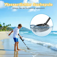 HFRYPShop Fémkereső Gyerekeknek - Vízálló Tekerccsel, 89-106 cm Állítható, Könnyű, 3 Keresési Móddal, Összecsukható, Kincsvadászathoz és Túr 5
