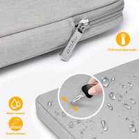 HYZUO 13 Hüvelykes Laptop Táska Szett MacBook Air/Pro, iPad Pro/Air, XPS 13, Surface Pro és 12-13" Tabletek Számára - Világosszürke 6