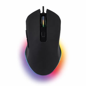 Káblová herná myš G-LAB Kult Helium, 6 tlačidiel, 7-farebné RGB LED — chybná, na náhradné diely: nefunguje (stav: pozri 2. obrázok)