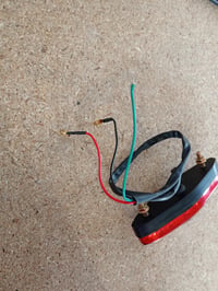 12V Univerzális 15 LED Motorkerékpár Hátsó Féklámpa Stop Lámpa ATV Dirt Bike Quad B változat - Használt, hiányos (állapot: lásd a 2. képet) 2