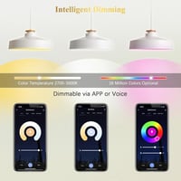 DiCUNO B22 Okos LED Izzó 9W - WiFi Vezérelhető, Melegfehér-Hidegfehér, RGBCW Színváltós, Alexa/Google Kompatibilis, Hub Nélküli, 2 db Csomag 3