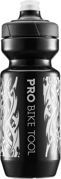 Bidon de bicicletă PRO BIKE TOOL negru 550ml - Debit rapid, cu tetină moale din silicon. 1