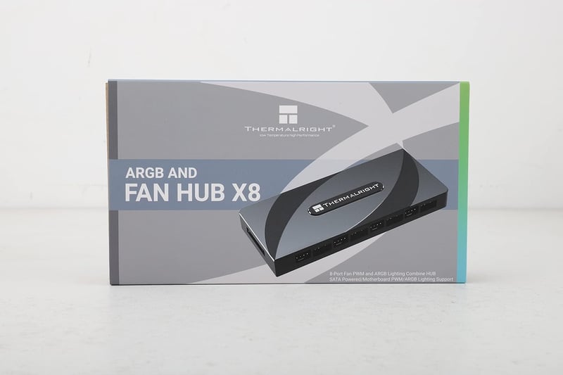 Thermalright 8 portos ARGB/PWM ventilátor vezérlő hub SATA táppal
