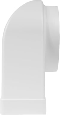 Vent Systems 90 fokos szögletes-kör alakú légcsatorna átalakító, 220x90 mm téglalap alakú csőről Ø150 mm kerek csőre, szellőztető rendszerek 2