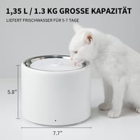 PETKIT Automata Vezeték Nélküli Ivókút - 1,8L Rozsdamentes Acél Itató Kutyáknak és Macskáknak, Bluetooth Applikációval, Éjszakai Móddal

AI: 13