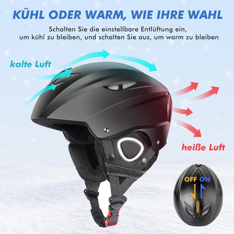 Sí- és snowboard sisak felnőtteknek, állítható L-es méret, ABS védelem, szellőzőrendszer