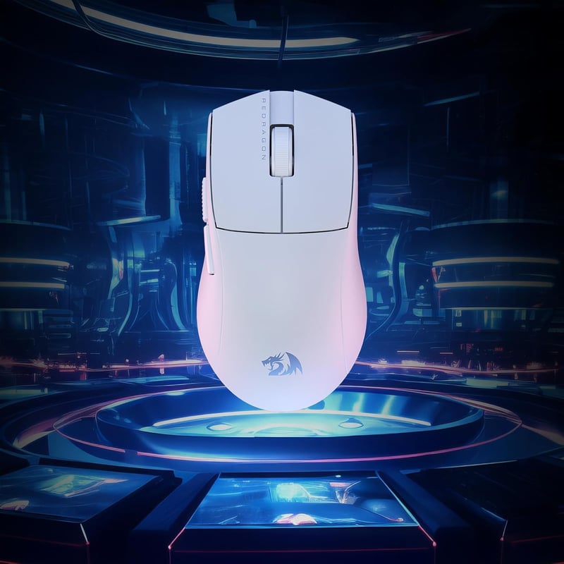 Redragon M916 Vezeték Nélküli Gamer Egér, 49g Ultrakönnyű, 8000 DPI, Ergonomikus Kialakítás, Programozható Gombok, Redragon M916 Vezeték Nélküli Gamer Egér, 49g Ultrakönnyű, 8000 DPI, Ergonomikus Kialakítás, Programozható Gombok, Fehér