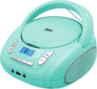 WISCENT Hordozható CD Lejátszó Bluetooth-szal, FM Rádióval, USB MP3 Lejátszással, AUX Bemenettel, Fejhallgató Csatlakozóval, CD-R/RW és MP3- 1