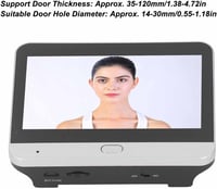 BuyWeek Vezeték Nélküli Ajtókamera 1080P - 4,3" Színes Kijelzős Digitális Kitekintő Mozgásérzékelővel, Éjjellátóval és Kaputelefonnal, WiFi  5