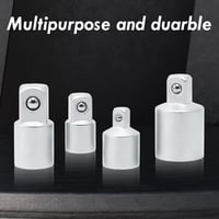 CCLIFE 4 részes dugókulcs adapter készlet - 1/2", 3/8", 1/4" méretű racsnikhoz - króm-vanádium acél - autószereléshez, barkácsoláshoz 2