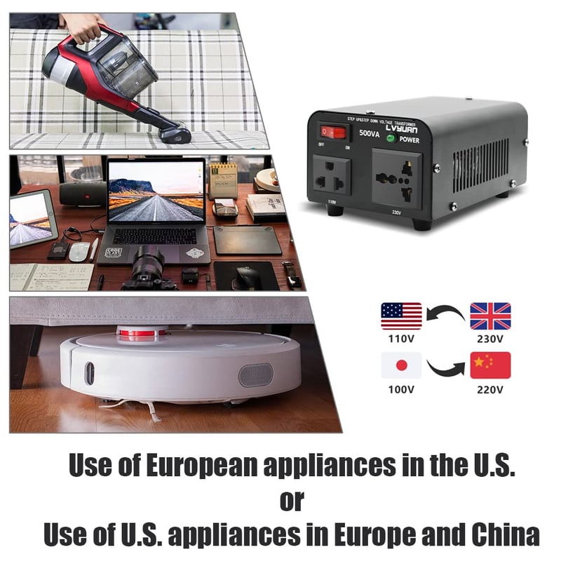 Yinleader 500W Automata Feszültségstabilizátor - 110V/220V Átalakító