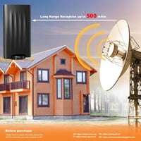 Erősítős DVB-T2 antenna beltérre/kültérre, 10m kábellel - 2024-es modell 4