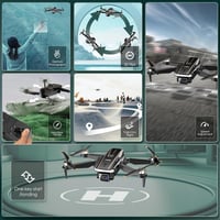 CHUBORY A68 WiFi FPV drón 2K HD kamerával kezdőknek, automatikus lebegés, 3D bukfenc, headless, pályarepülés, 2 akkumulátor 6
