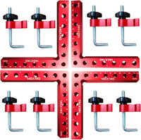 CDIYTOOL 90 fokos pozicionáló szög, L-alakú derékszög bilincs, 14x14cm alumínium sarokcsipesz 1