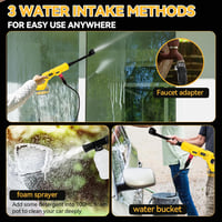 CDIYTOOL Akkumulátoros Magasnyomású Mosó DEWALT 20V Akkuhoz - 1000PSI Hordozható Tisztító 6 az 1-ben Fúvókával és Habosítóval Autó, Kerítés, 5