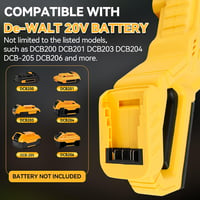 CDIYTOOL Akkumulátoros Magasnyomású Mosó DEWALT 20V Akkuhoz - 1000PSI Hordozható Tisztító 6 az 1-ben Fúvókával és Habosítóval Autó, Kerítés, 2