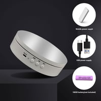 CDIYTOOL Elektromos Forgóasztal Fotózáshoz 360° Motorozott Forgó Állvány Fehér 3
