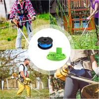 CDIYTOOL fűkasza damilorsó csere 1,65 mm 4,9 m zöld Greenworks 24 V G24LT G24LTK2 G24LT30M G24LT30MK2 8