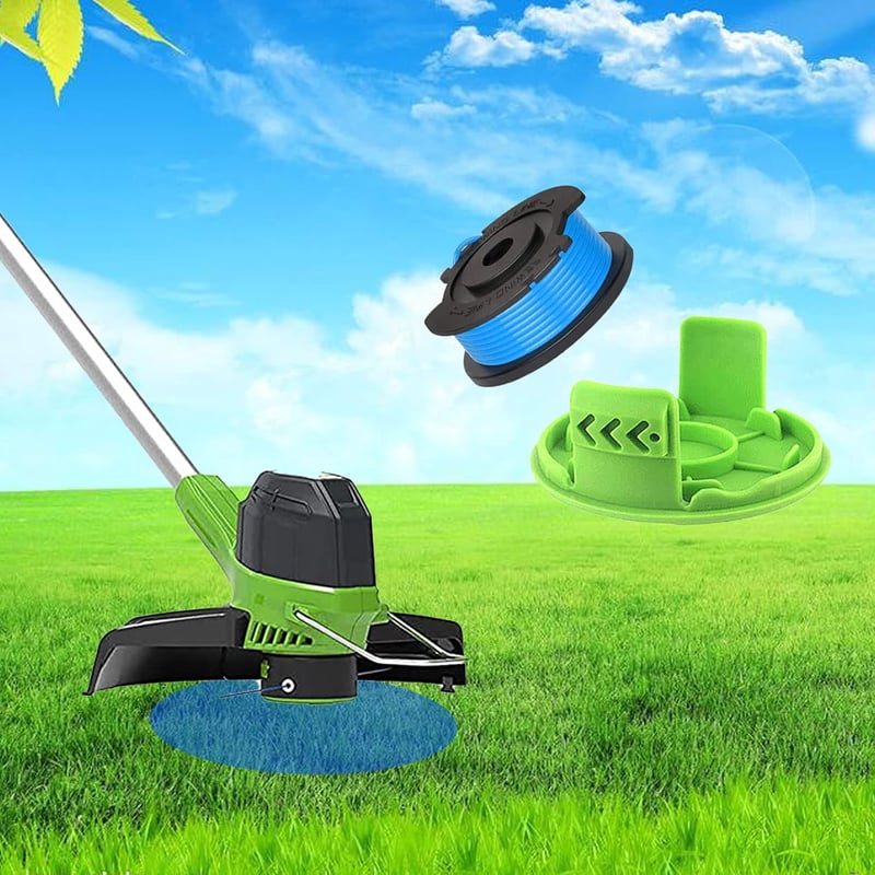 CDIYTOOL fűkasza damilorsó csere 1,65 mm 4,9 m zöld Greenworks 24 V G24LT G24LTK2 G24LT30M G24LT30MK2