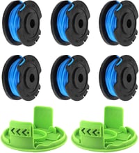 CDIYTOOL fűkasza damilorsó csere 1,65 mm 4,9 m zöld Greenworks 24 V G24LT G24LTK2 G24LT30M G24LT30MK2 1