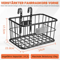 CDYWD levehető belső táskás kerékpárkosár - nagy, kormányra szerelhető 5