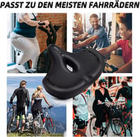 CDYWD Ergonomikus Kerékpár Nyereg Extra Széles Puha Párnázott Univerzális 7