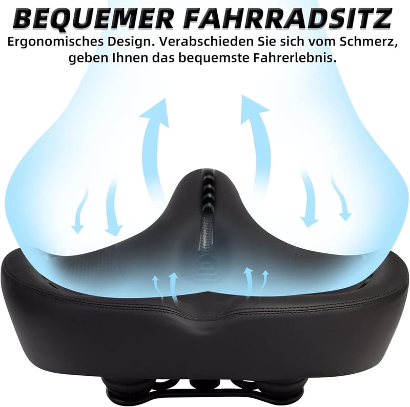 CDYWD Ergonomikus Kerékpár Nyereg Extra Széles Puha Párnázott Univerzális