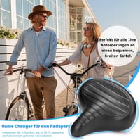 CDYWD ergonomikus kerékpár nyereg férfiaknak és nőknek, széles, puha, rugózott 5