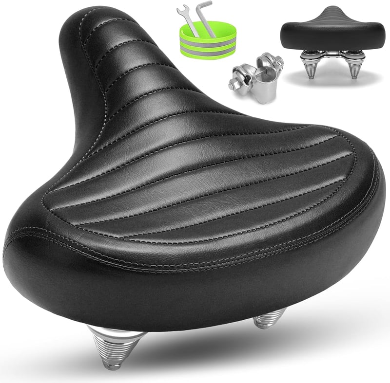 CDYWD ergonomikus kerékpár nyereg férfiaknak és nőknek, széles, puha, rugózott